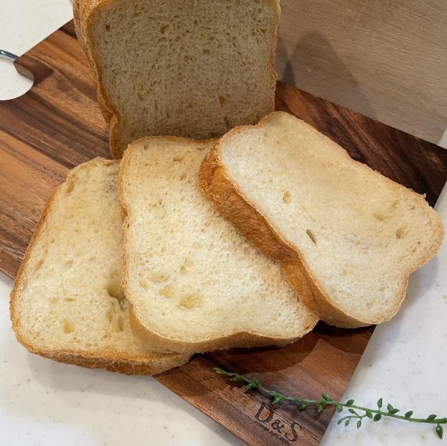 HBで作るダブルメープルのメールシュガーの食パン