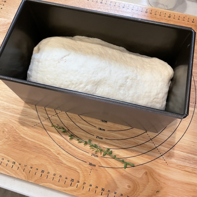 二斤の食パン型で焼くあんこ入り食パン8