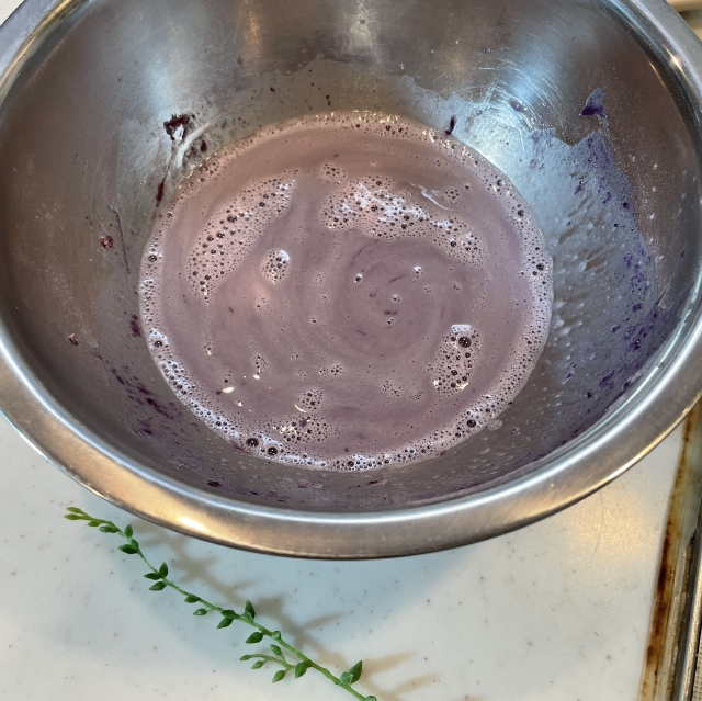 使いやすいクリーム状の紫芋カスタードクリームの作り方7