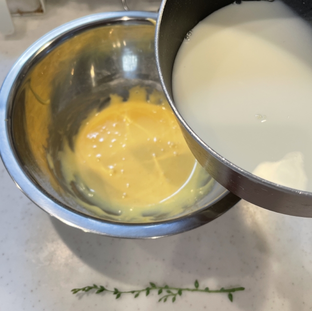タルトにぴったりの少し固めのカスタードクリームの作り方5