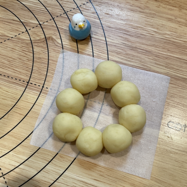 家庭作るタピオカ粉を練って揚げる本格的なポン・デ・リングの作り方16