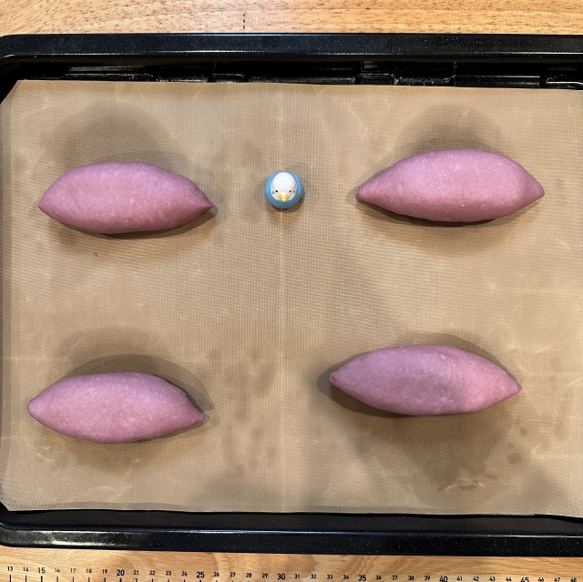 紫芋パウダーで作る、コロンと可愛いスイートポテトのさつまいもパン7