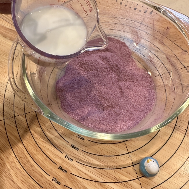 紫芋パウダーで作る、一年中楽しめる手作り紫芋シートの作り方3