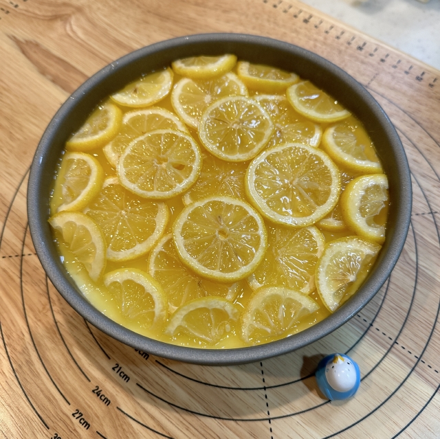 キットドルチェのレモンゼリーで作る、はちみつレモンのレアチーズケーキ16