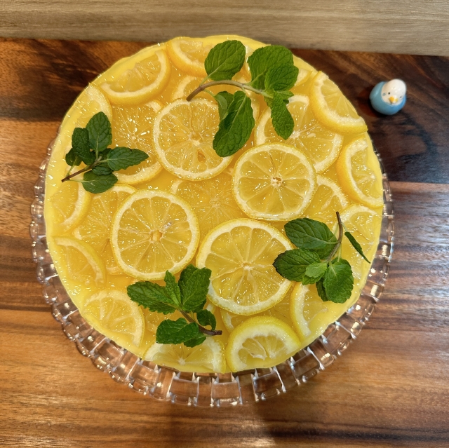キットドルチェのレモンゼリーで作る、はちみつレモンのレアチーズケーキ17